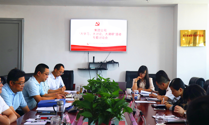 集團公司黨委組織召開“大學(xué)習(xí)、大討論、大調(diào)研”專題討論會